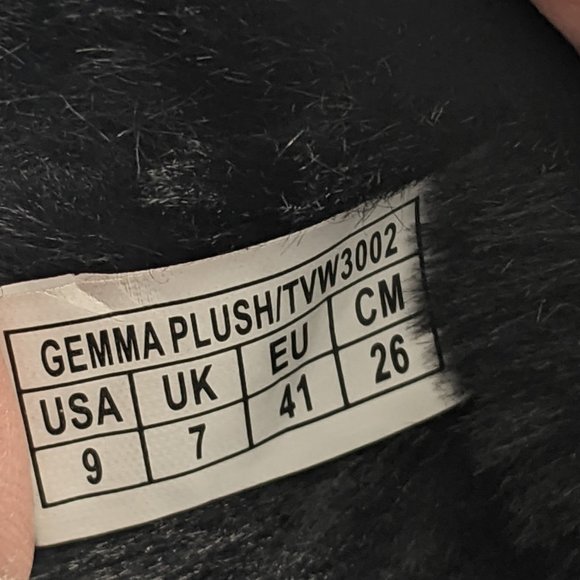 Vionic Women's Black Fuzzy Gemma Mule Slippers 9 - Picture 7 of 7